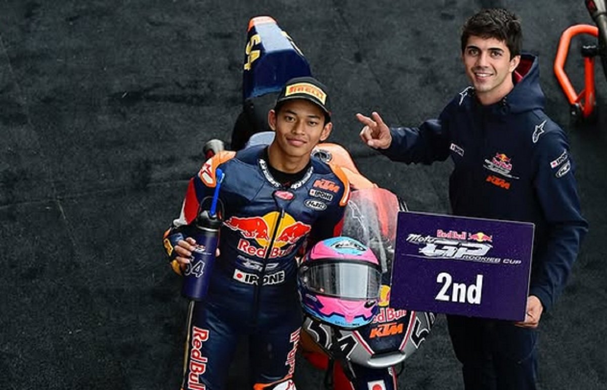 Pembalap Indonesia Veda Ega Pratama dari Honda Team Asia bersiap untuk Moto3 Belanda 2026