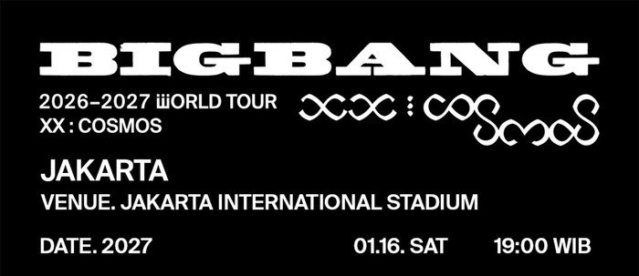 Tiket Konser BIGBANG Jakarta 2027 Mulai Rp1,55 Juta, Cek Jadwal Presalenya