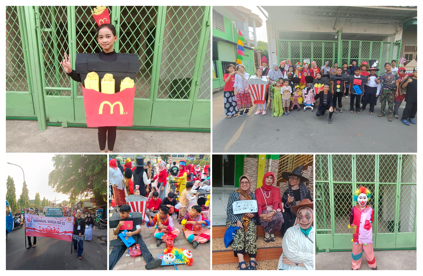 Karnaval Warga Meriah, Kostum Unik dan Beragam Tema Curi Perhatian