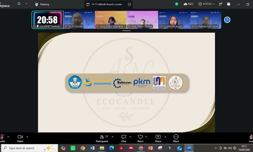 Tim EcoCandle.an UNM Olah Minyak Jelantah Jadi Lilin Aromaterapi