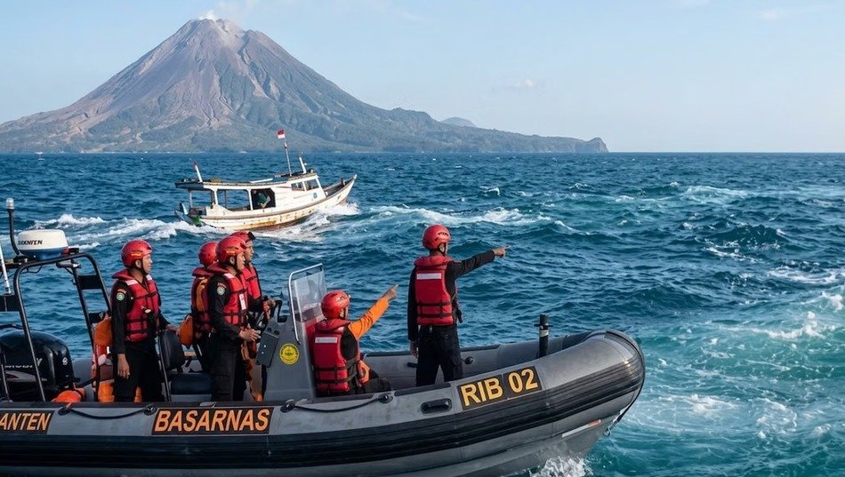 Lima Kapal Dikerahkan Cari Jurnalis yang Hilang di Anak Krakatau